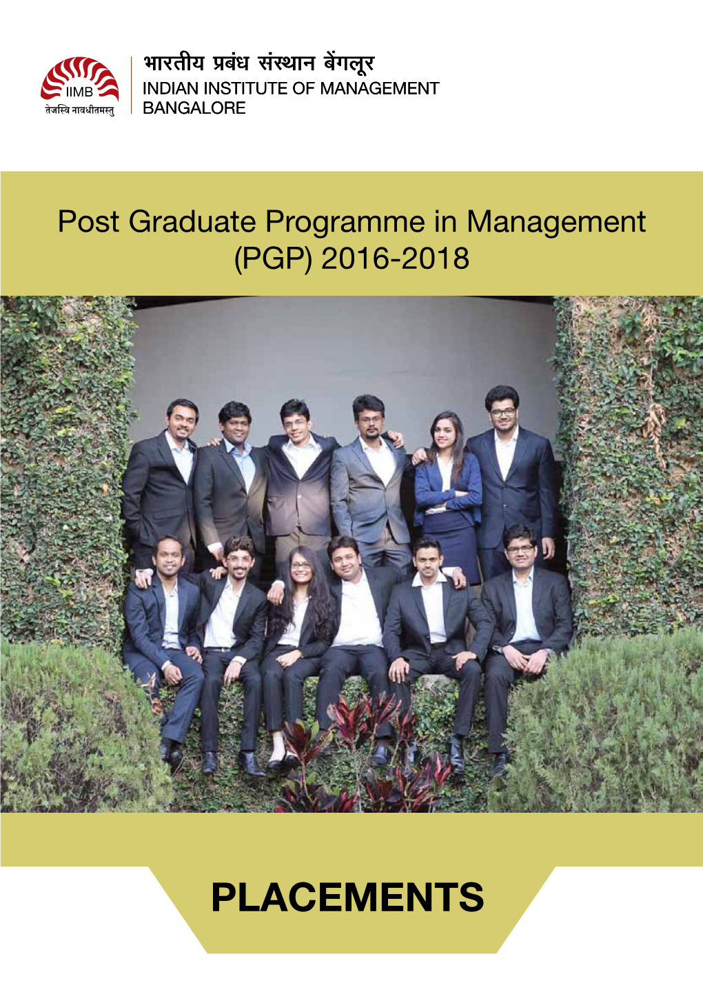 PGP Final Placement Brochure 2016-18