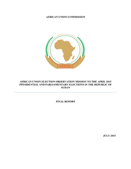 African Union Election Observation Mission Report: Sudan 2015