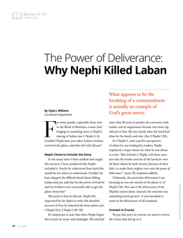 Why Nephi Killed Laban