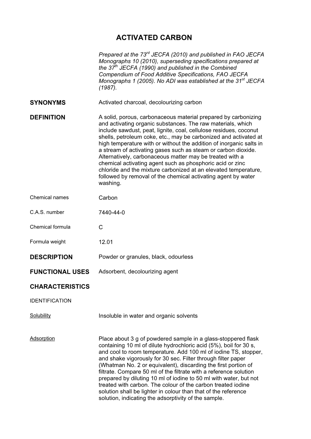 Activated Carbon