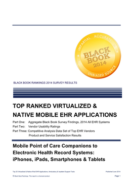 Top Ranked Virtualized & Native Mobile Ehr