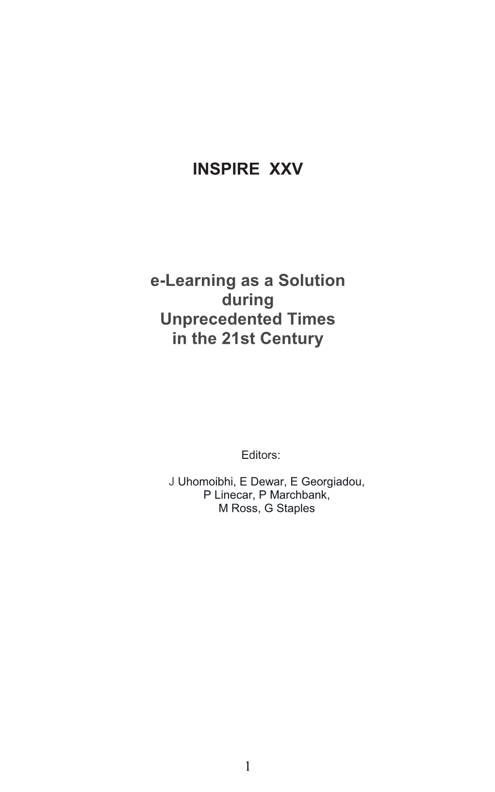 INSPIRE 2020 Proceedings (PDF)