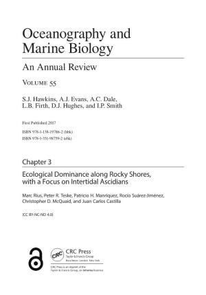 Oceanography and Marine Biology an Annual Review Volume 55