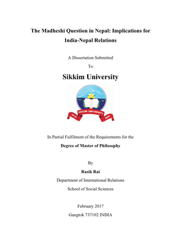 Sikkim University