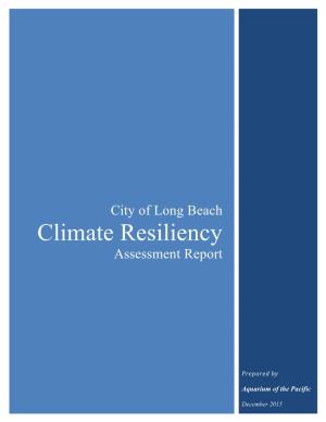 City of Long Beach Climate Resiliency Assessment Report