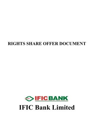IFIC Rights Share Offer Document