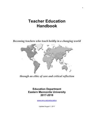 Teacher Education Handbook