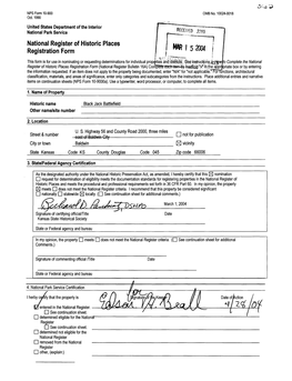 National Register of Historic Places Registration Form