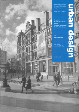 Urban Design Quarterly the Journal of the Urban Design Group Winter