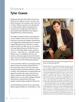 Tyler Cowen Ipsum