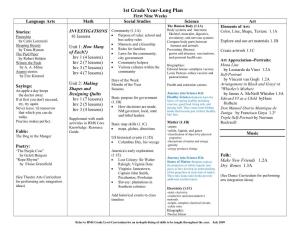 1St Grade Year-Long Plan