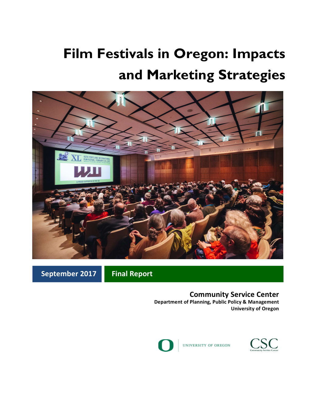 Oregon Film Festivals Impacts FINAL