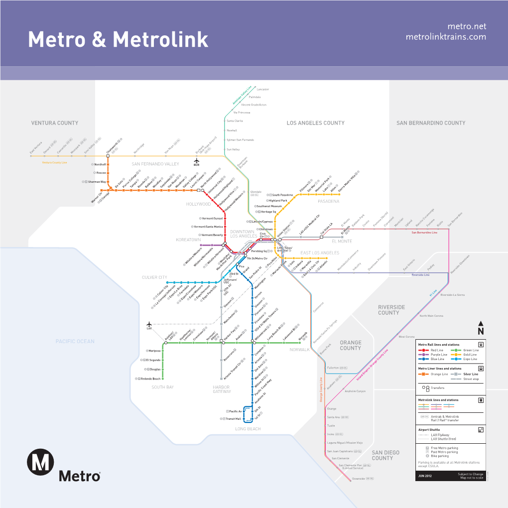 la union station metrolink map