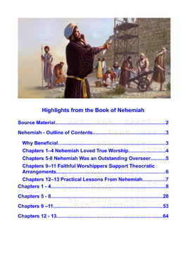 Highlights from the Book of Nehemiah