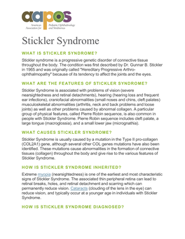 Stickler Syndrome.Pdf