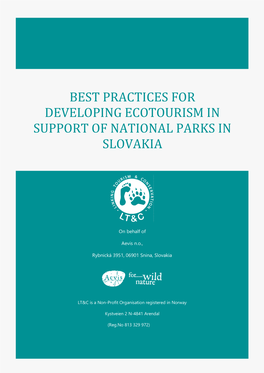 Best Practices for Developing Ecotourism in Support of National Parks in Slovakia