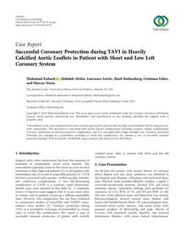 Successful Coronary Protection During TAVI in Heavily Calcified Aortic Leaflets in Patient with Short and Low Left Coronary System