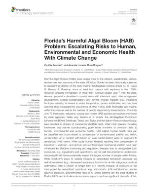 Florida's Harmful Algal Bloom (HAB) Problem