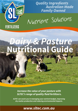Dairy & Pasture Nutritional Guide