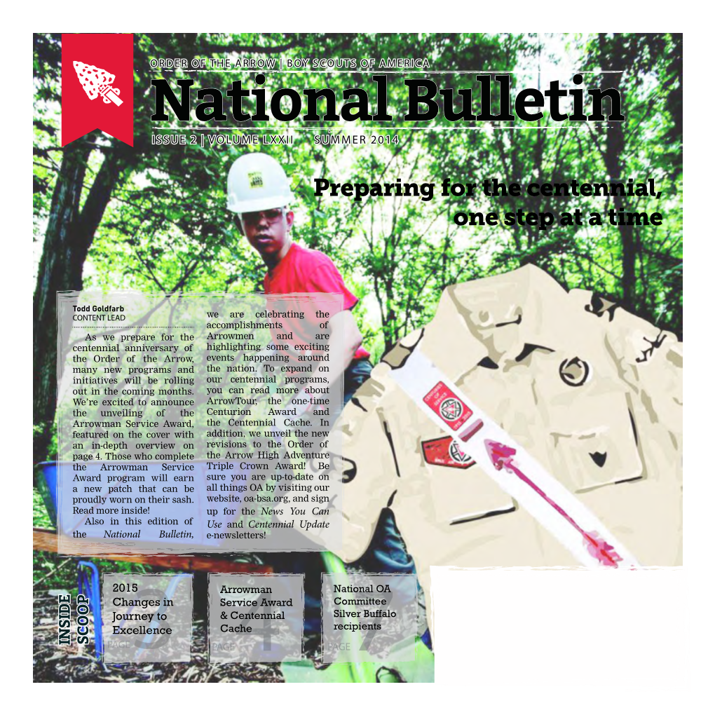 National Bulletin ISSUE 2 | VOLUME LXXII SUMMER 2014