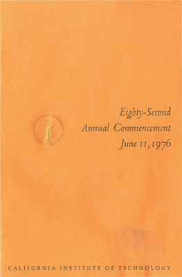 Eighty-Second Annual Commencement June 11) 1976