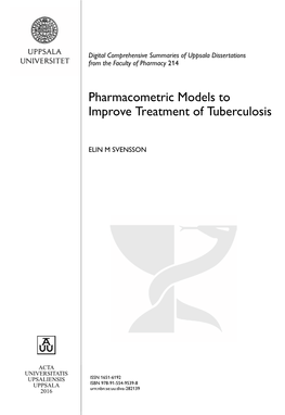 Pharmacometric Models to Improve Treatment of Tuberculosis