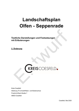 Landschaftsplan Olfen - Seppenrade