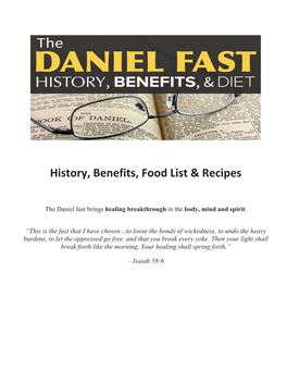 History, Benefits, Food List & Recipes