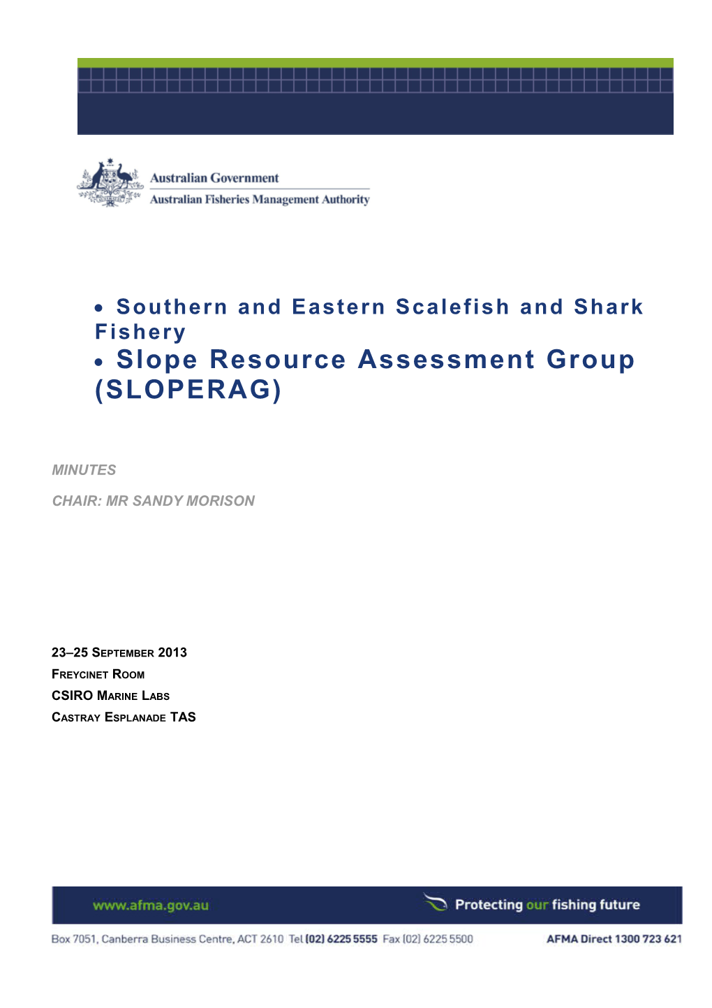 Southern and Eastern Scalefish and Shark Fishery