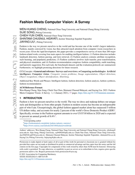 Fashion Meets Computer Vision: a Survey