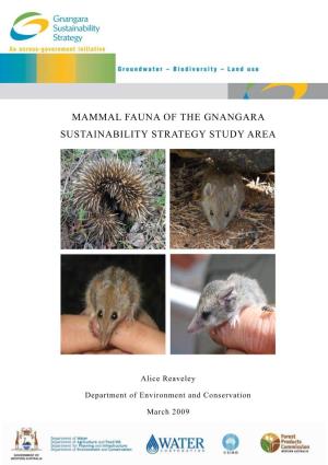 Reaveley Mammal Fauna of the GSS FINAL