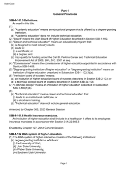 Part 1 General Provision