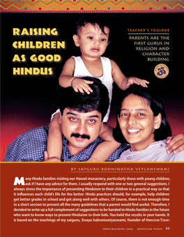 Raising Children As Good Hindus