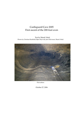 Casleguard Cave 2005
