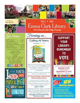 Emma Clark Library “Thefocusing Heart of the Three On...Village Community”