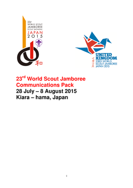 23 World Scout Jamboree Communications Pack 28
