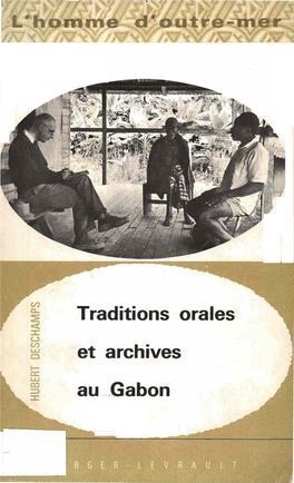 Traditions Orales Et Archives Au Gabon