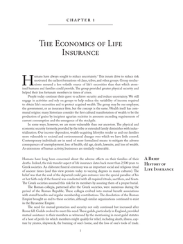 The Economics of Life Insurance