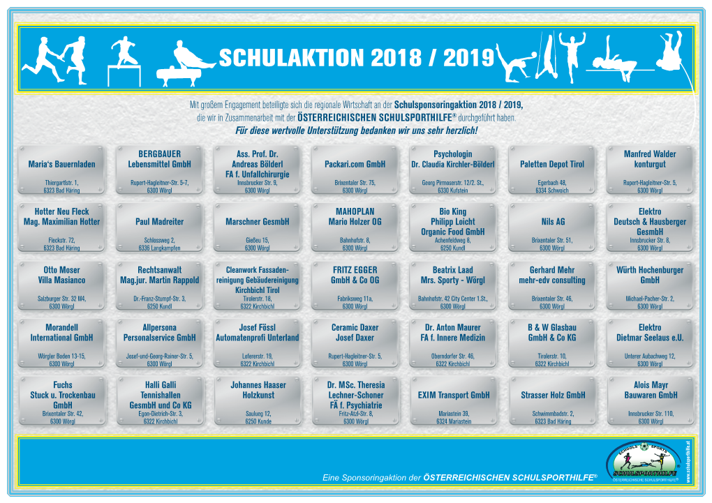 Schulaktion 2018 / 2019