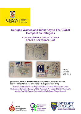 Refugee Women and Girls: Key to the Global Compact on Refugees KUALA LUMPUR CONSULTATIONS REPORT, SEPTEMBER 2019