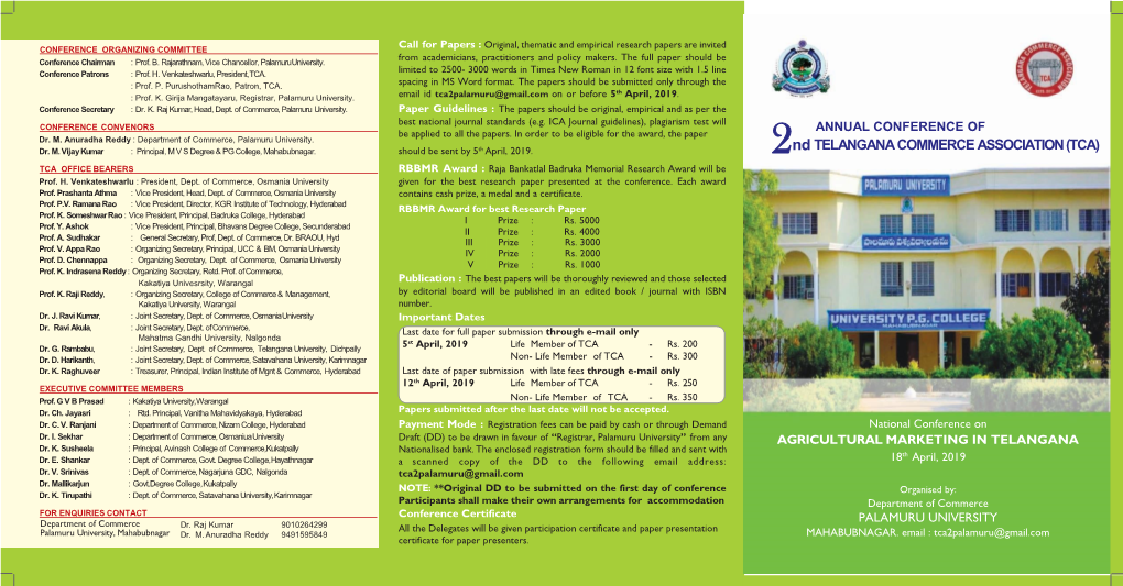 TCA CONFERENCE BROCHURE3.Pmd