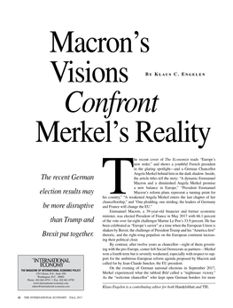 Macron's Visions Confront Merkel's Reality