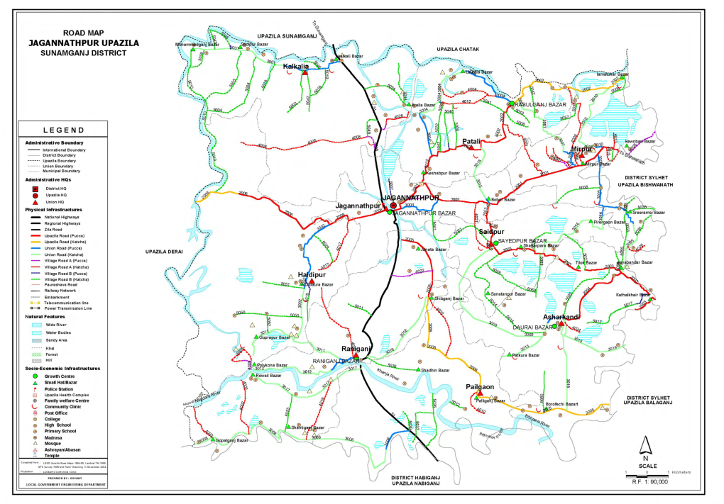 Inventory of LGED Road Network, March 2005, Bangladesh