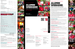 Alumni Weekend Alumni Weekend