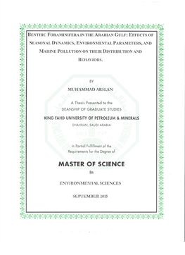 5 CHAPTER 5 Benthic Foraminifera in Sandy