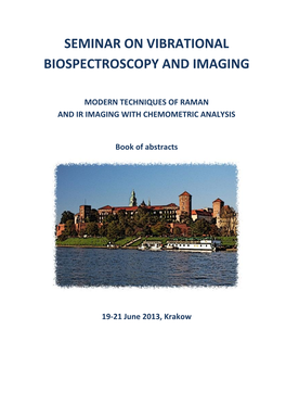 Seminar on Vibrational Biospectroscopy and Imaging