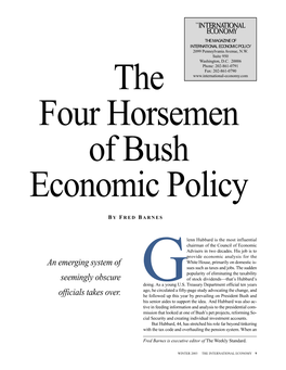 The Four Horsemen of Bush Economic Policy