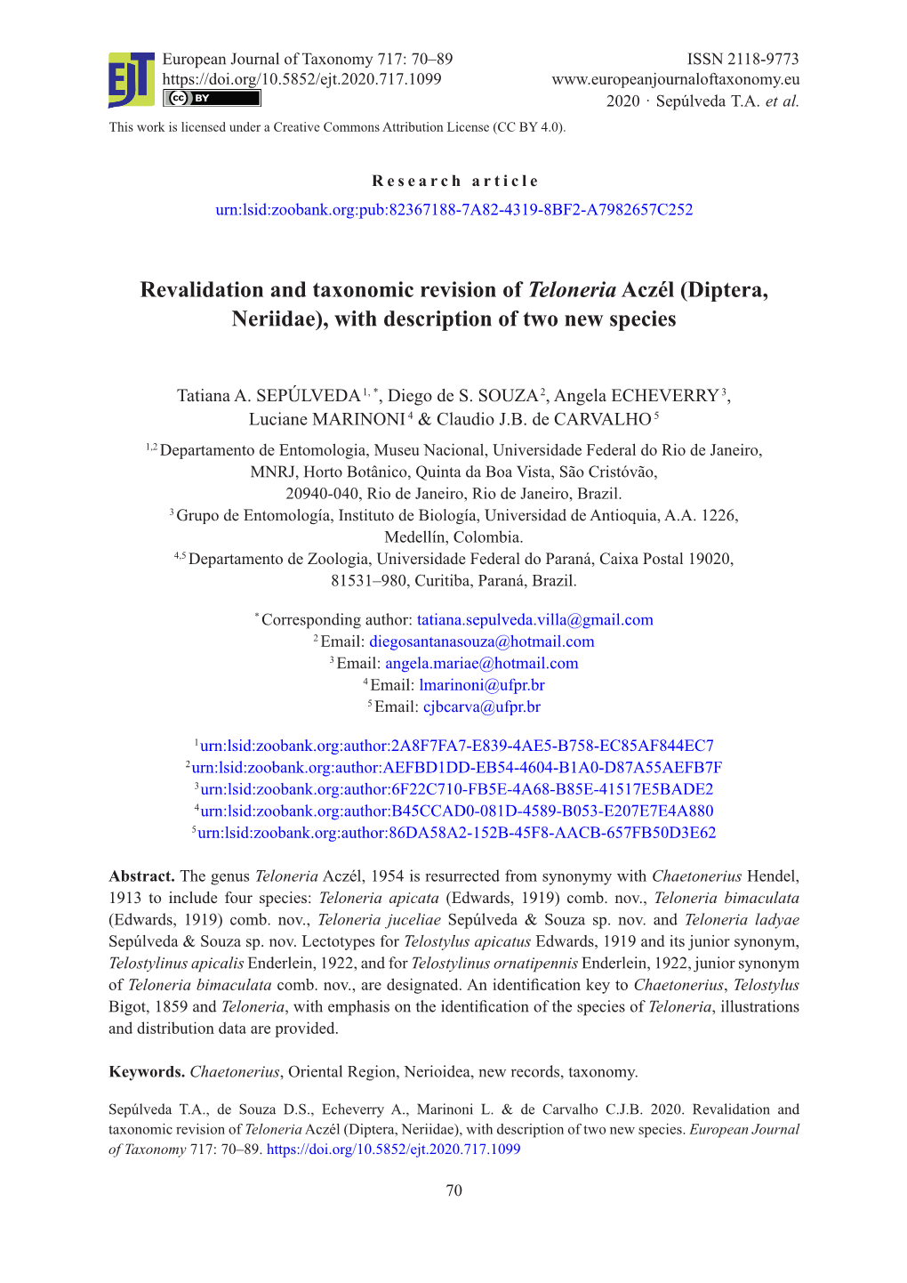 Diptera, Neriidae), with Description of Two New Species