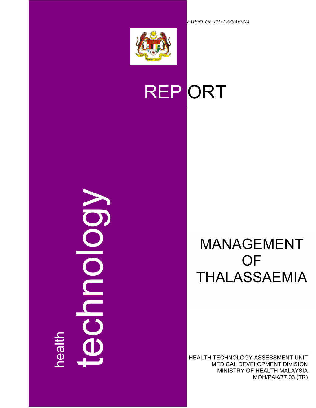 Management of Thalassaemia