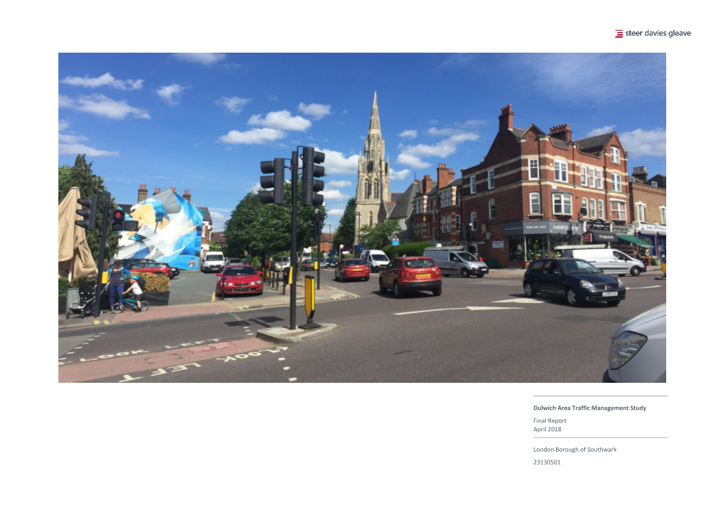 Dulwich Traffic Management Study Final Report (2018)